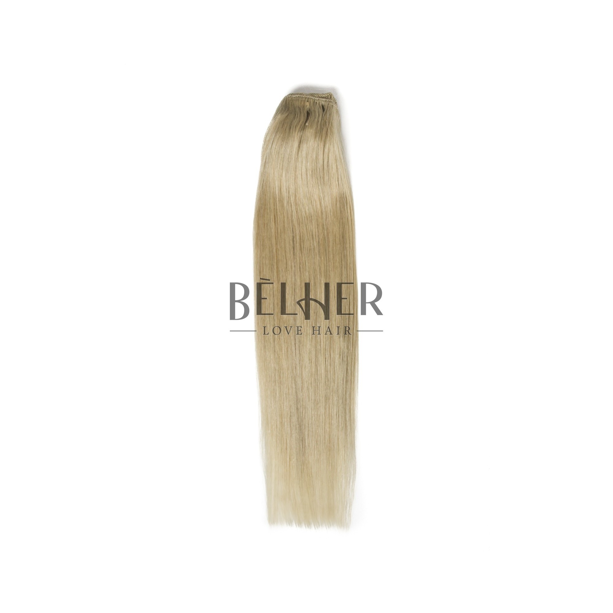 Extensii clip-on premium blond argintiu