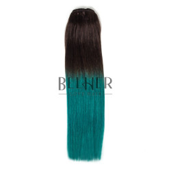 Extensii Ombre Saten/Teal Clip-On Premium
