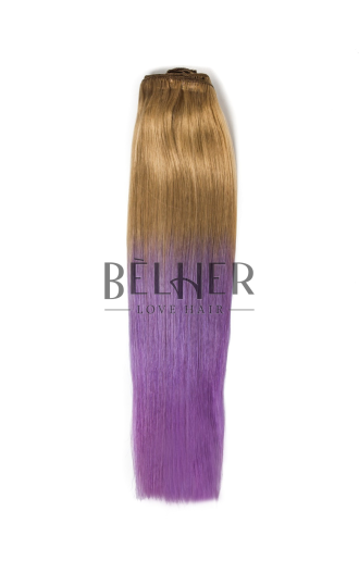 Extensii Blond Aluna/Purple Clip-On Premium