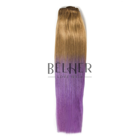 Extensii Blond Aluna/Purple Clip-On Premium