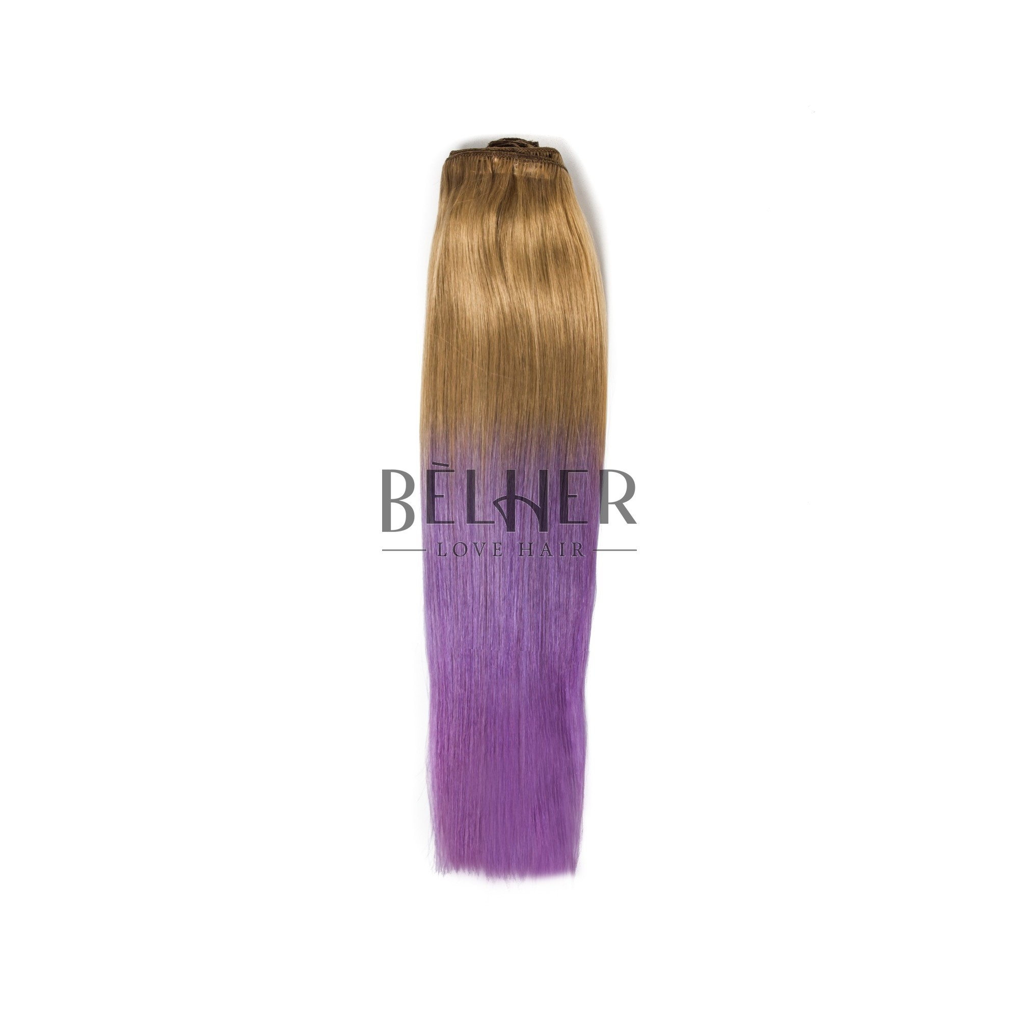 Extensii clip-on premium blond aluna/mov
