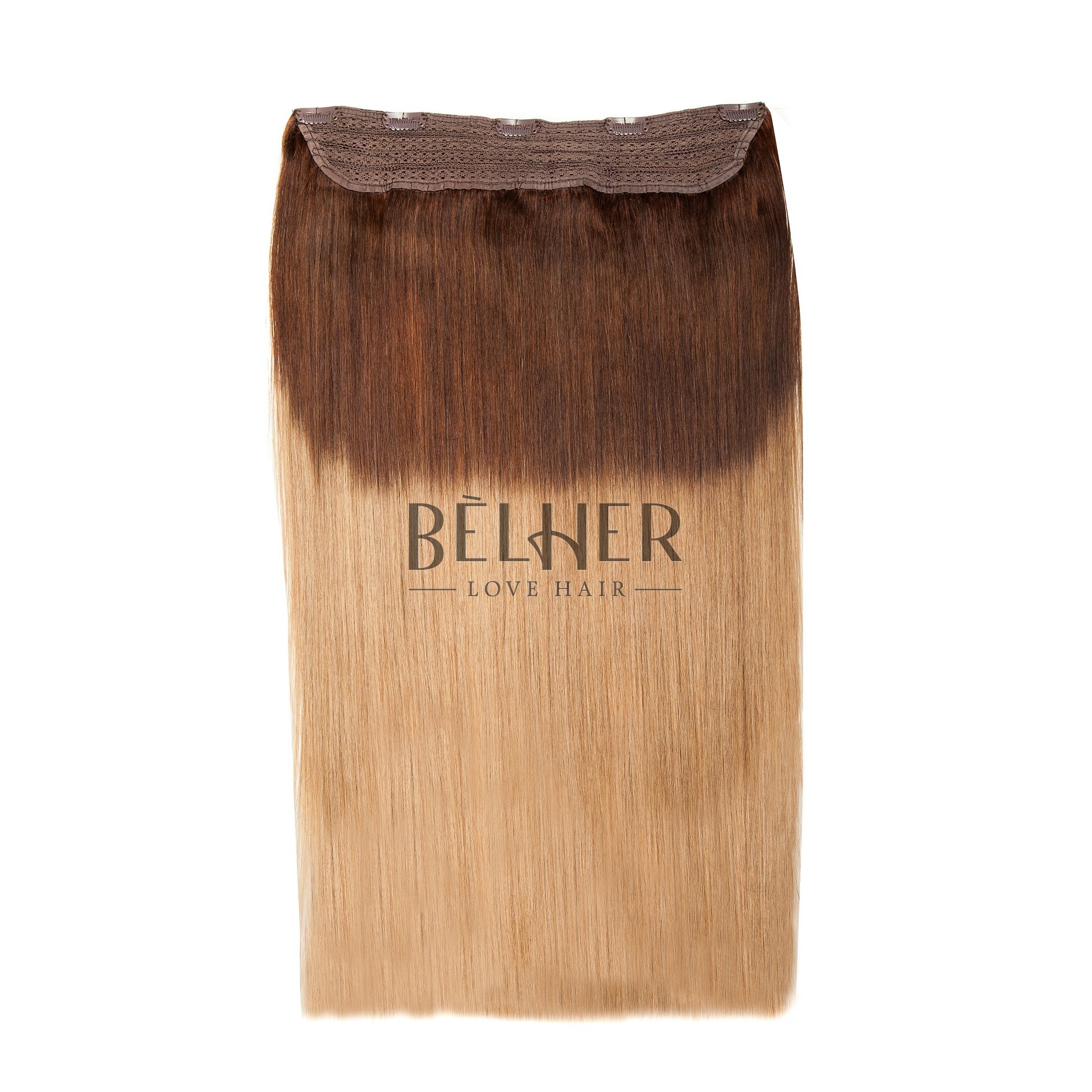 Tresa clip-on vip ombre ciocolatiu/blond aluna