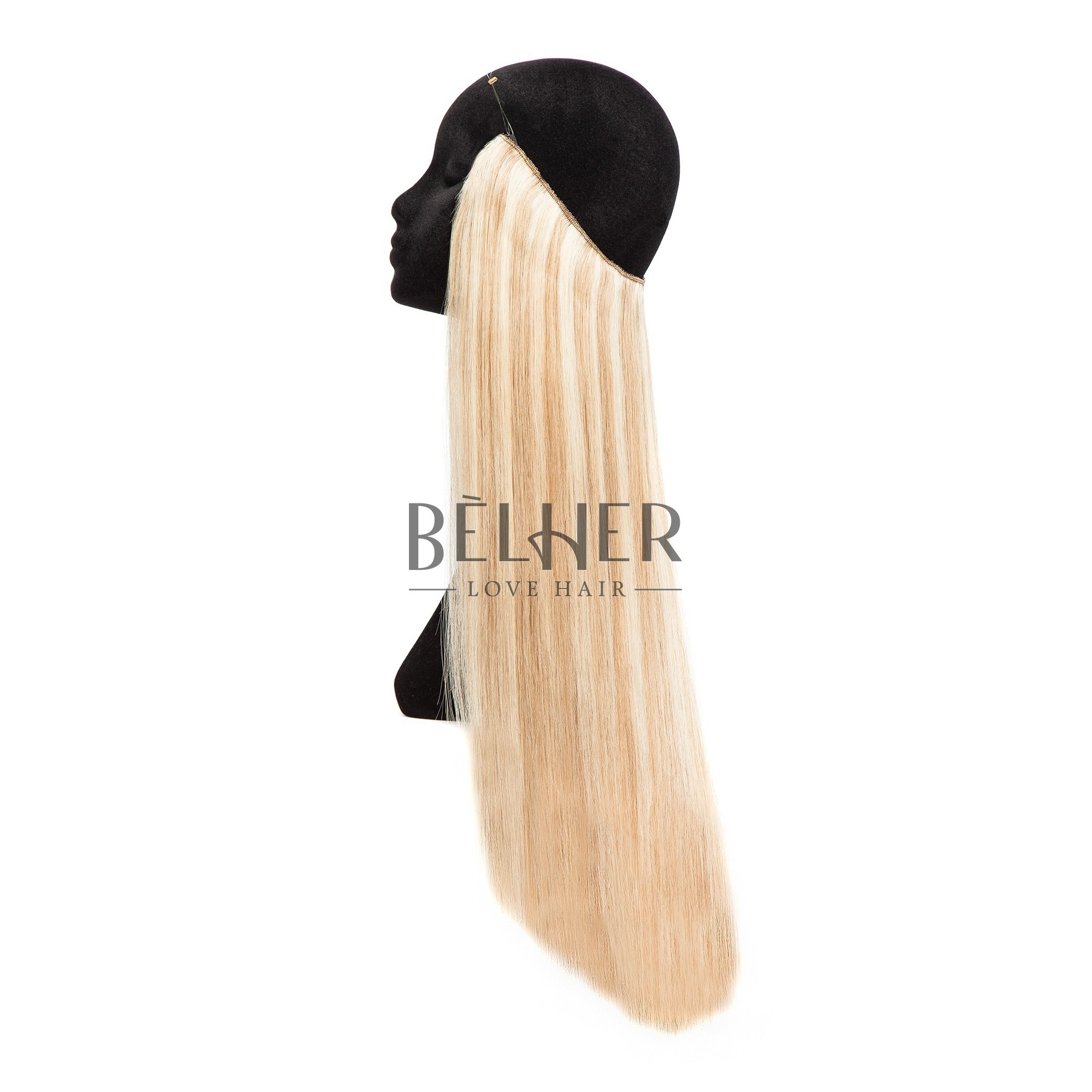 Extensii flip-in deluxe mix blond cenusiu