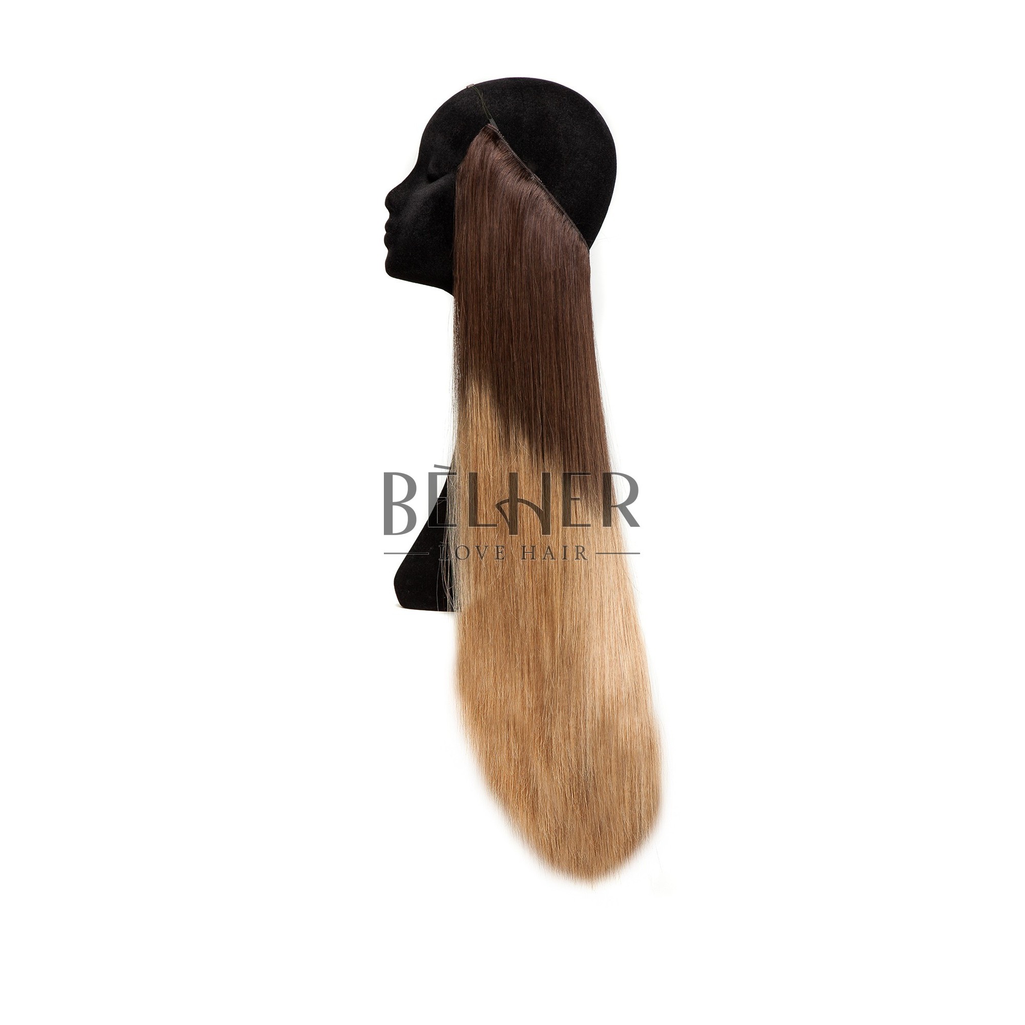 Extensii flip-in deluxe ombre saten/blond aluna