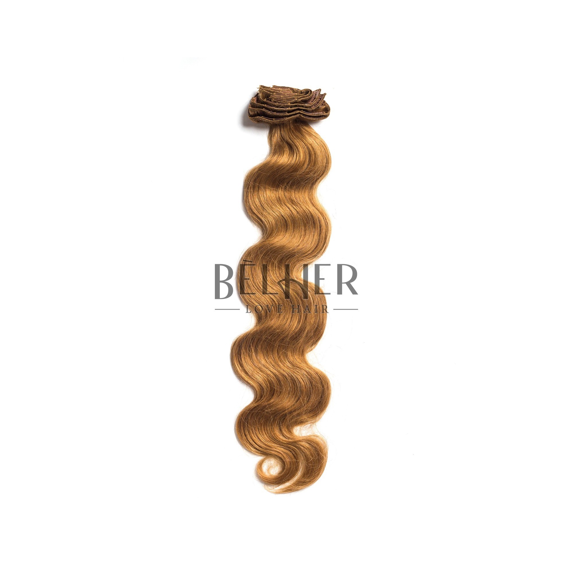 Extensii Clip-On Ondulat Premium Blond Miere