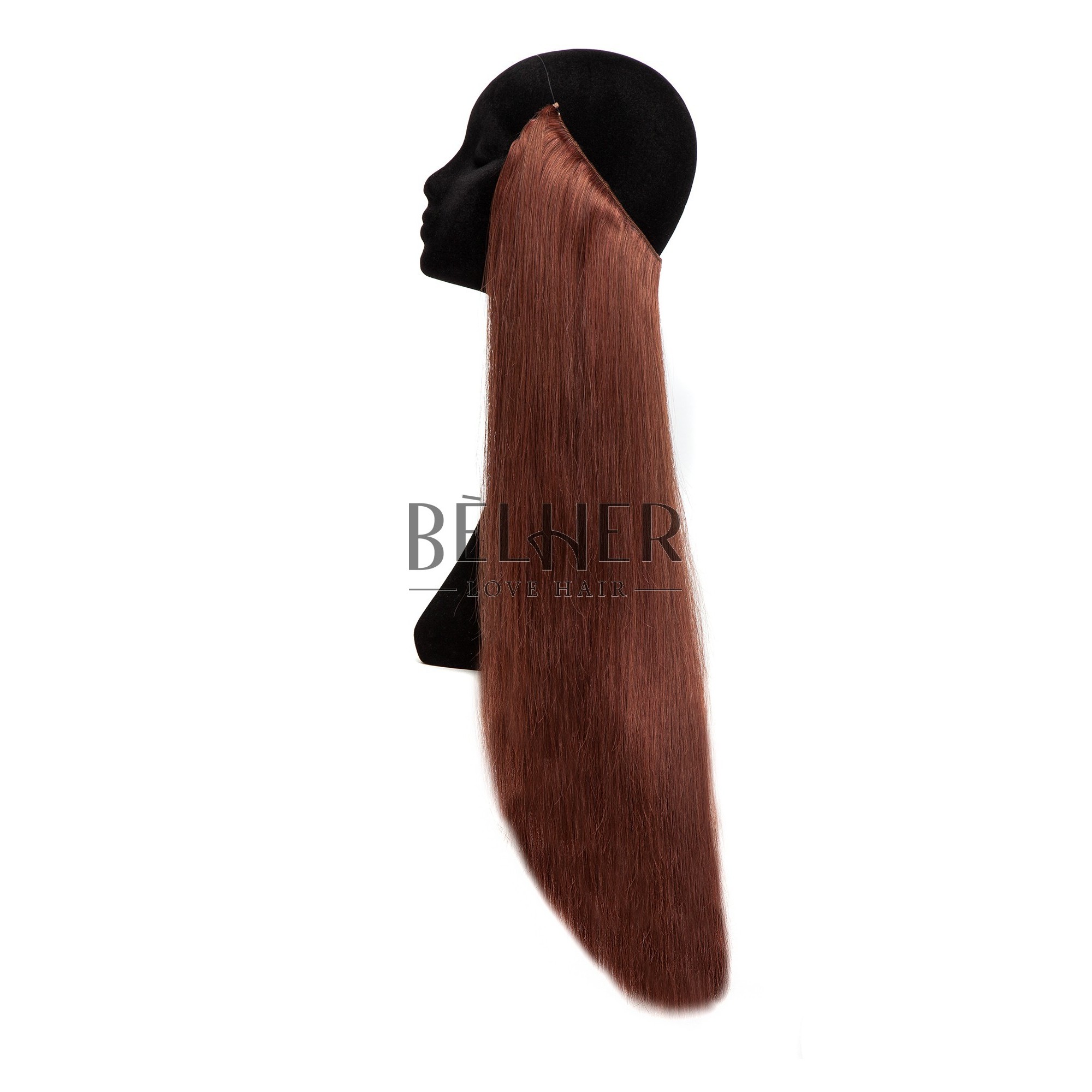 Extensii flip-in deluxe saten roscat