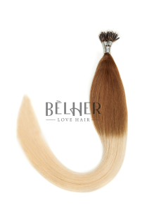Extensii Nano-Ring Ombre Saten Natural/Blond