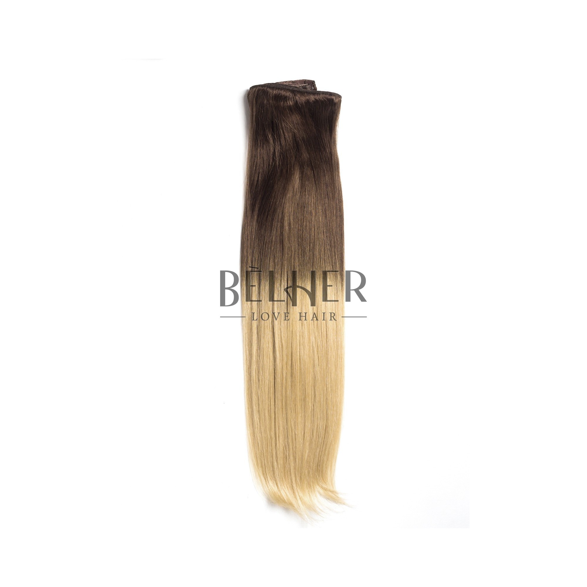 Extensii Clip-On Deluxe Ombre Saten Natural/Blond