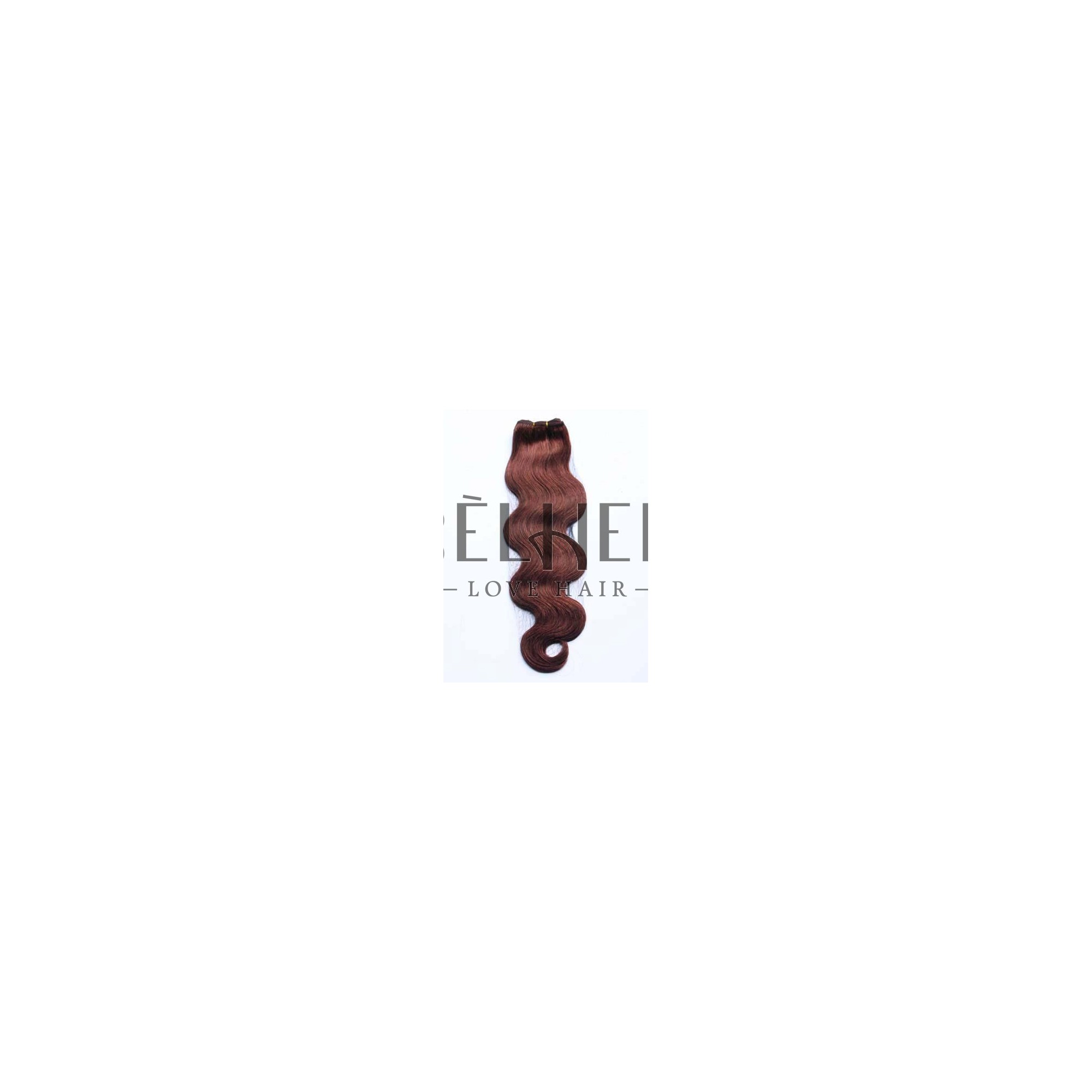 Extensii cusute ondulat saten roscat