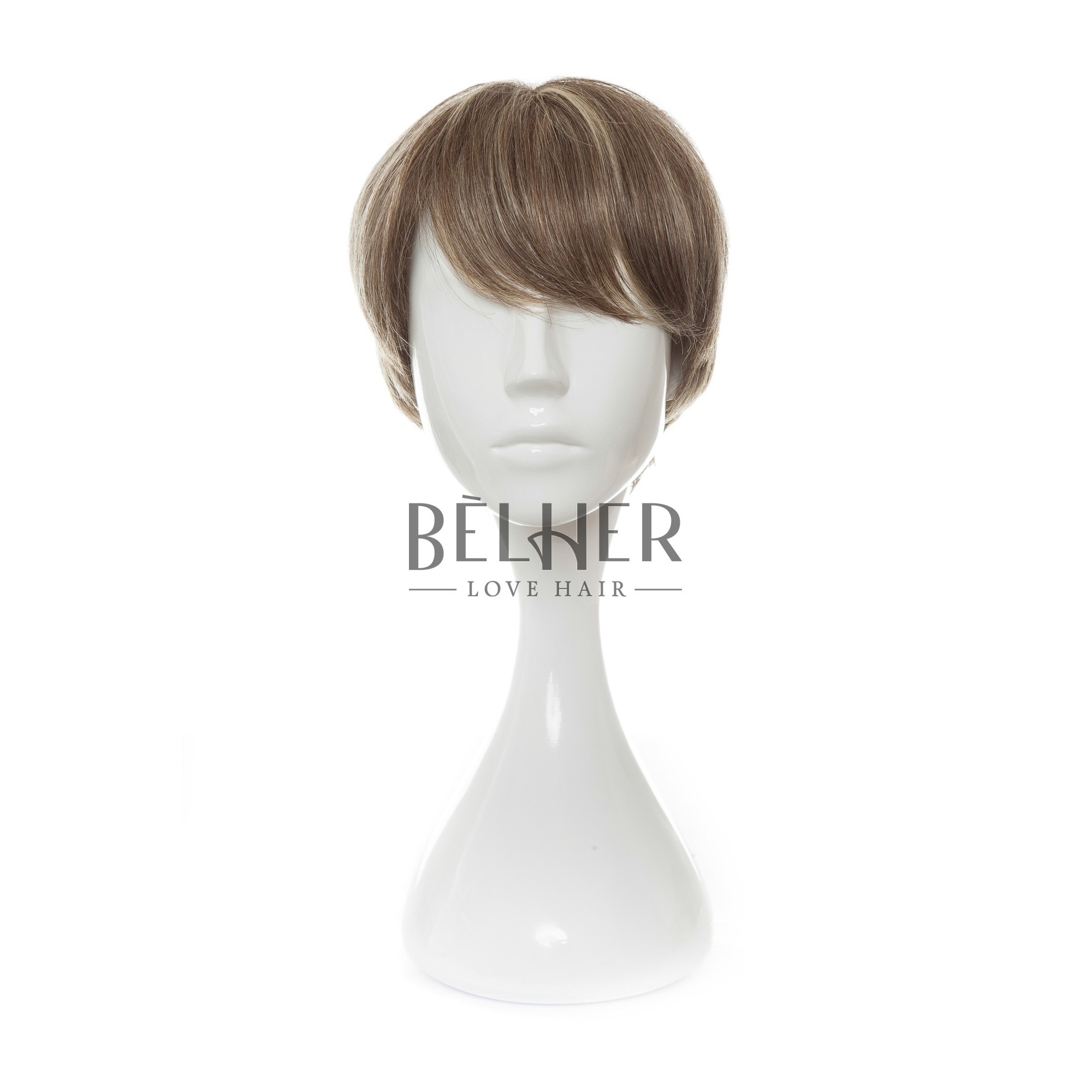 Peruca naturala ivona mix blond gri