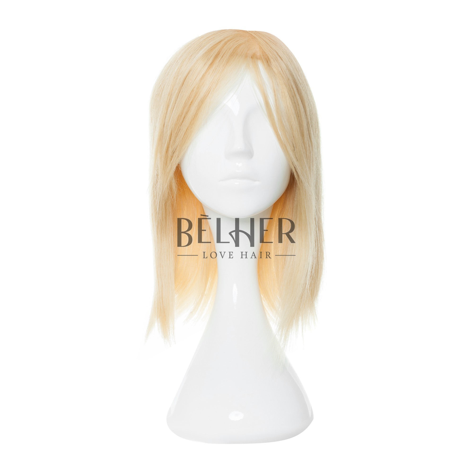 Peruca naturala issa blond deschis