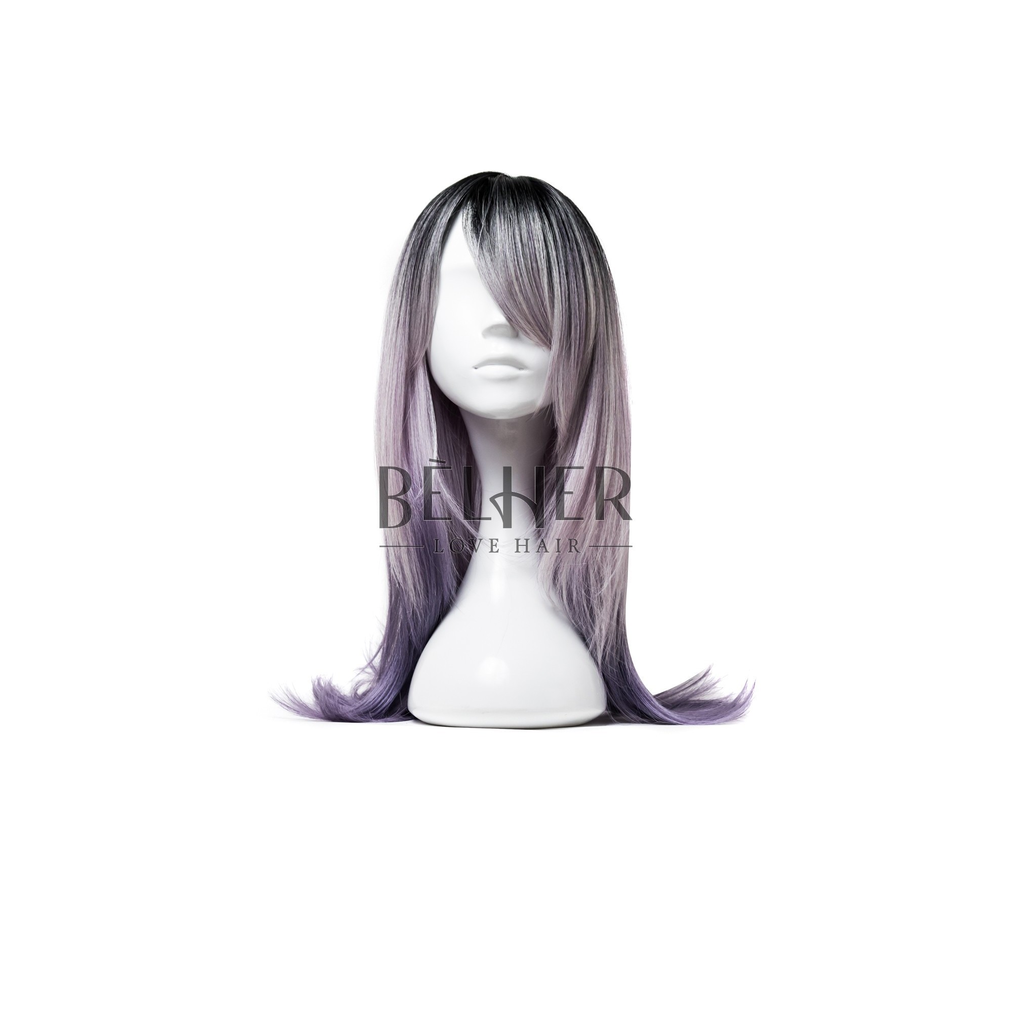 Peruca renata ombre purple