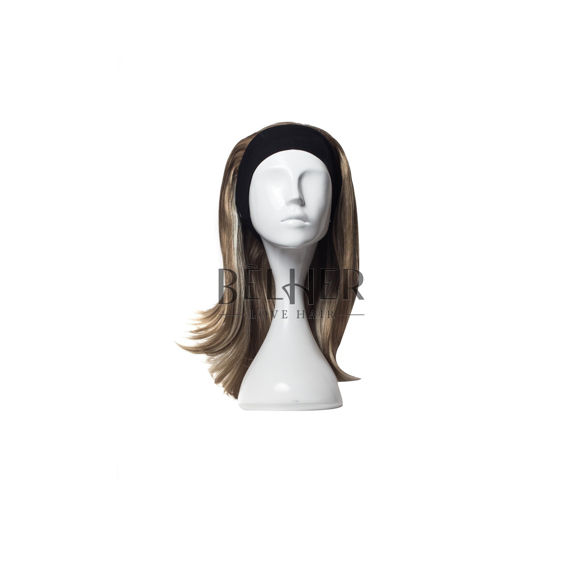 Peruca monaca mix blond cenusiu