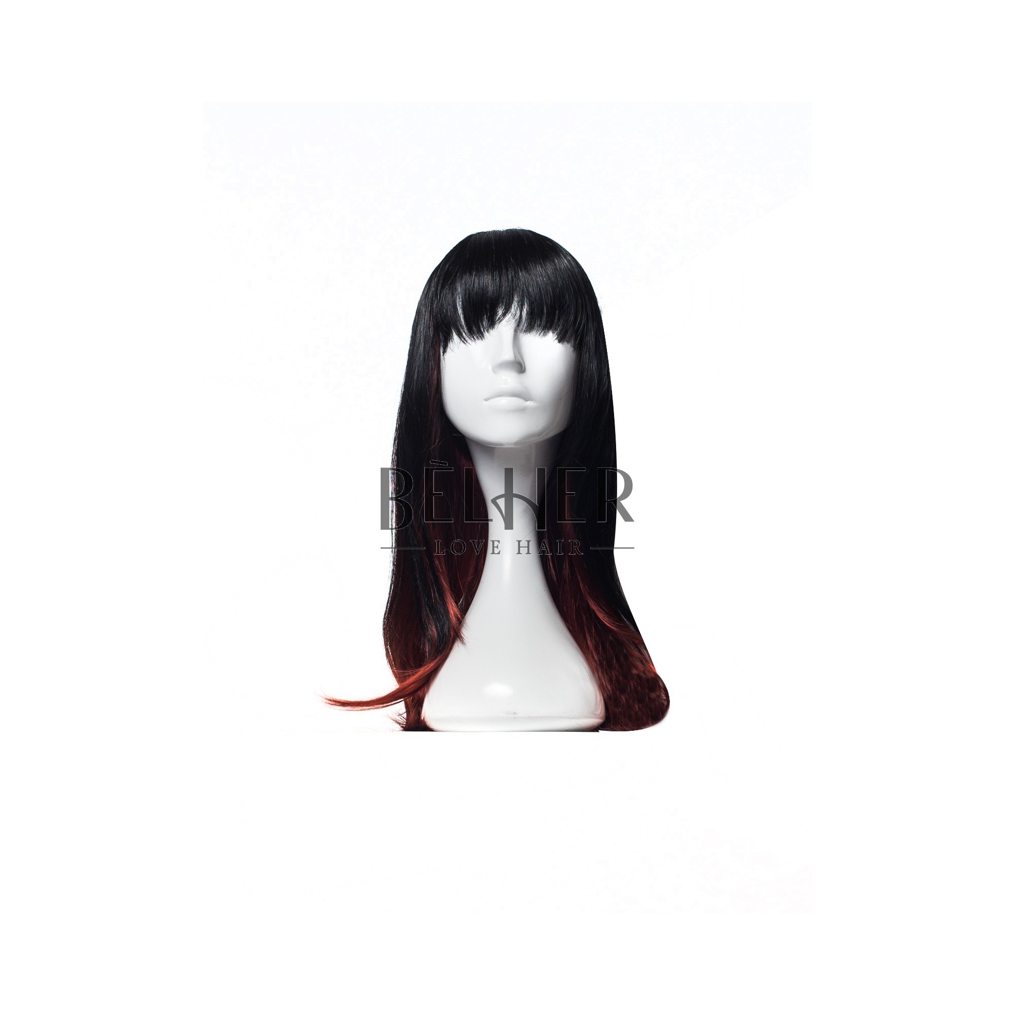 Peruca raisa mix negru aramiu