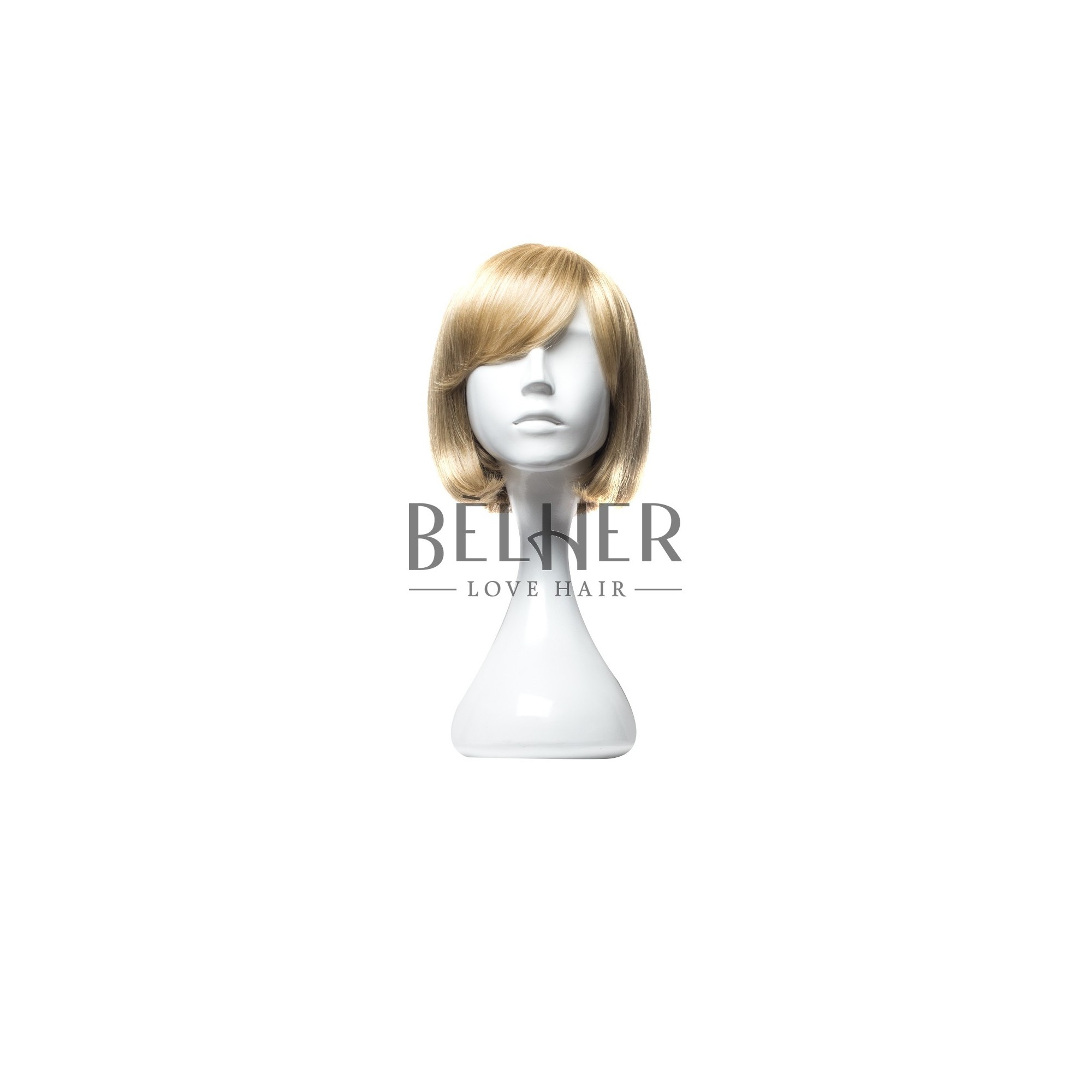 Peruca Naturala INES Blond Deschis Cenusiu