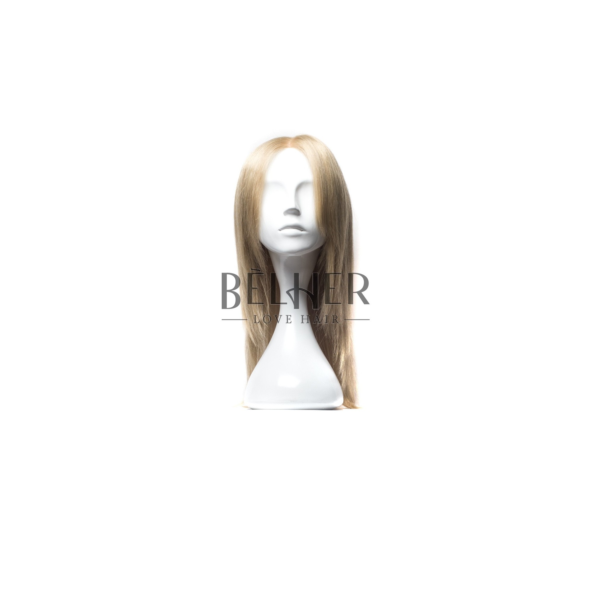 Peruca naturala malvina mix blond cenusiu