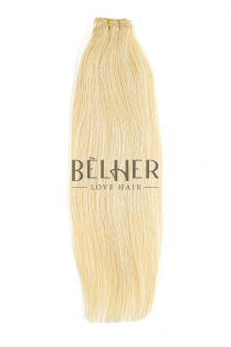Blond Deschis Auriu Extensii Cusute Premium