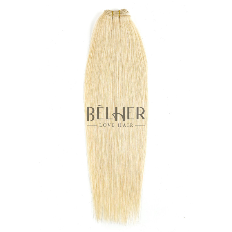 Blond Platinat Extensii Cusute Premium