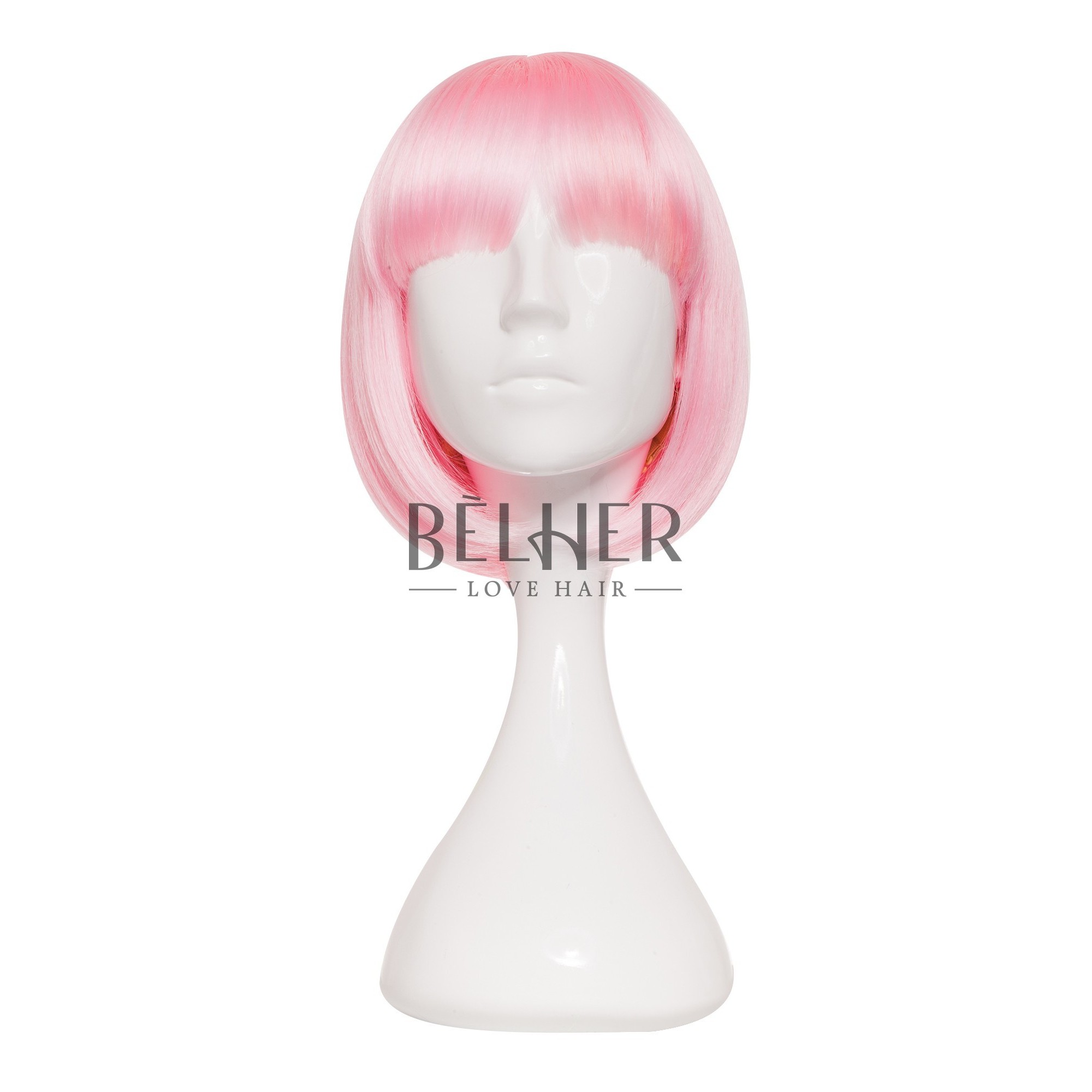 Peruca carla roz pastel