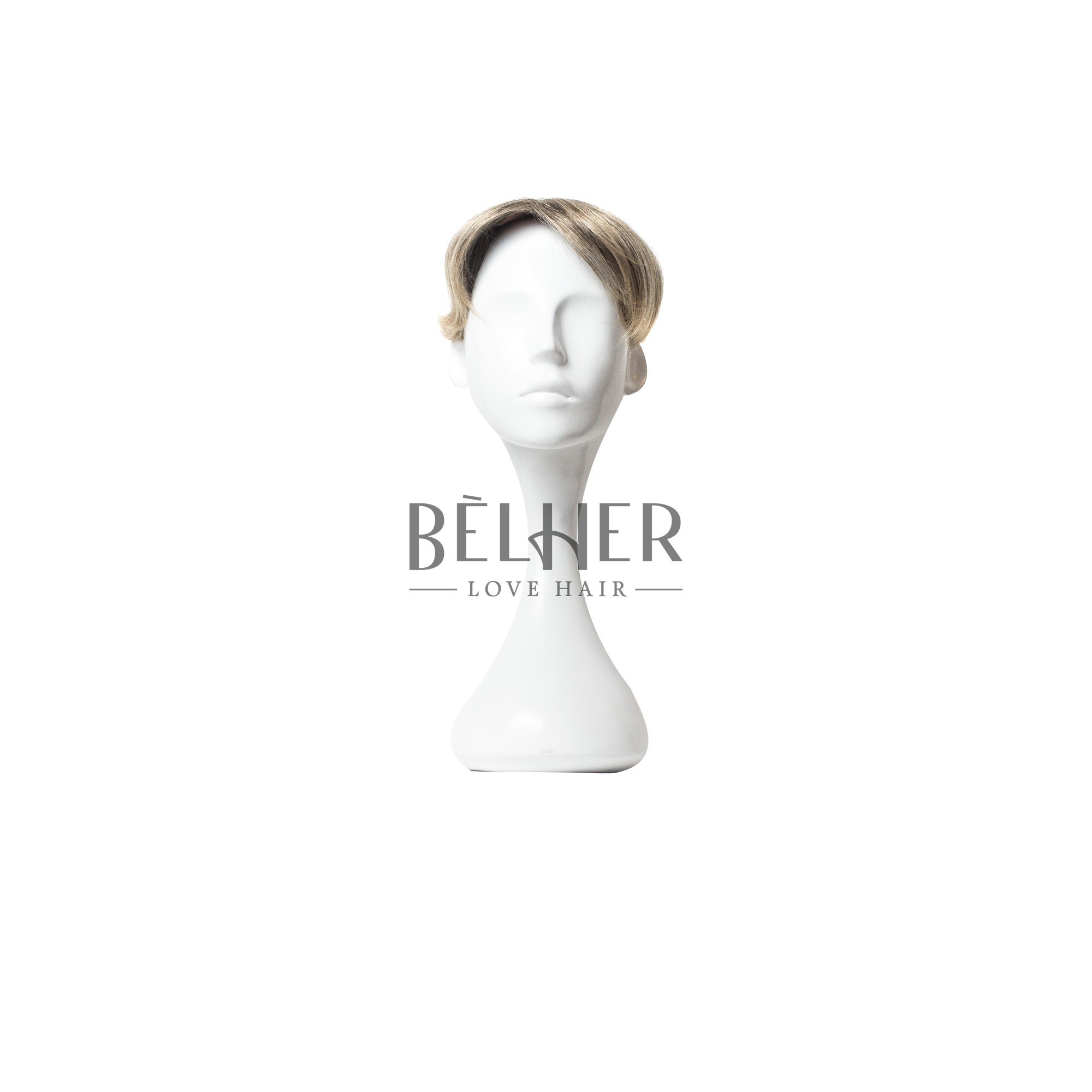 Peruca partiala clip-on mix saten blond