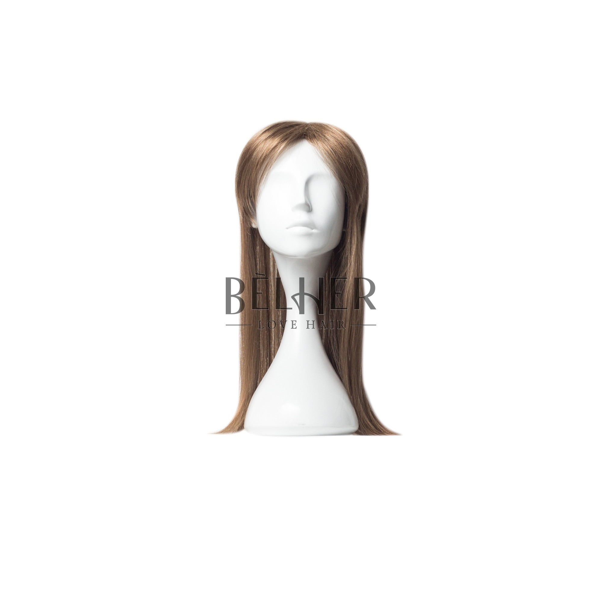 Peruca partiala clip-on mix saten deschis