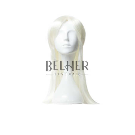 Blond Alb Peruca Partiala Clip-On