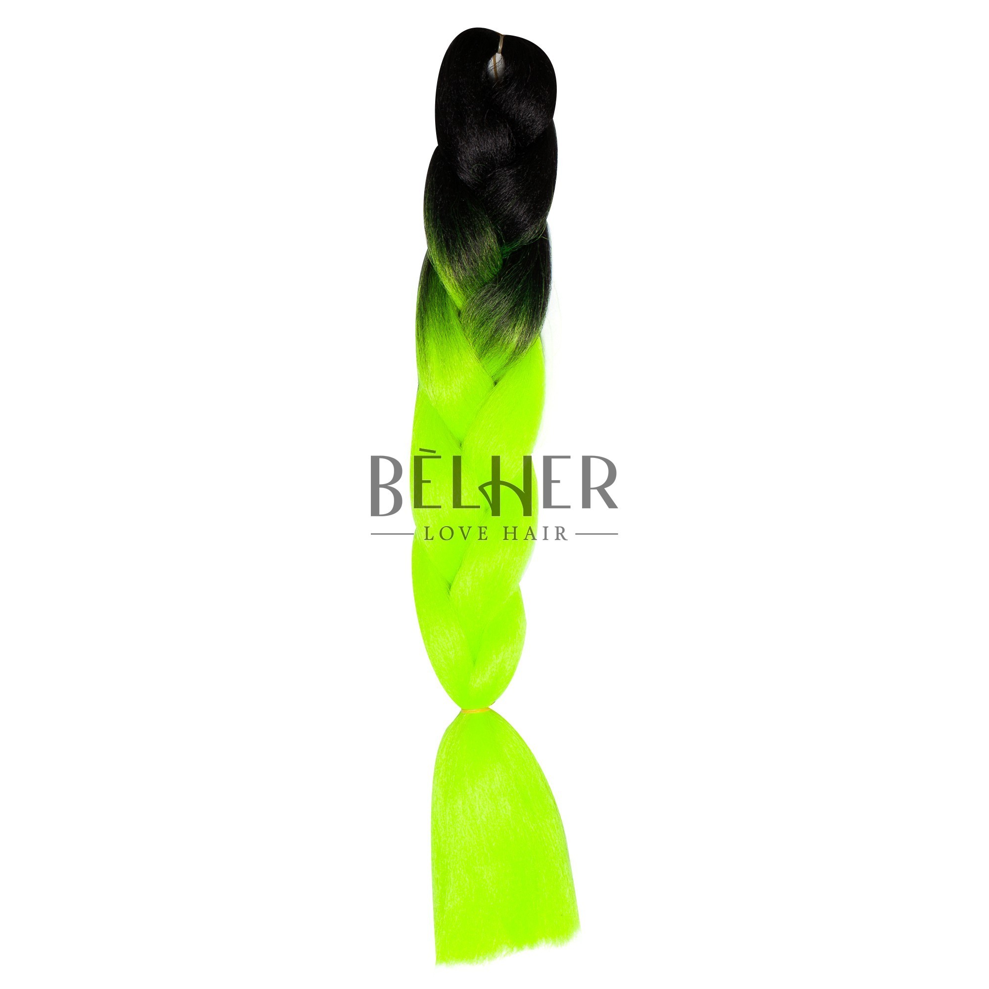 Par jumbo ombre galben neon