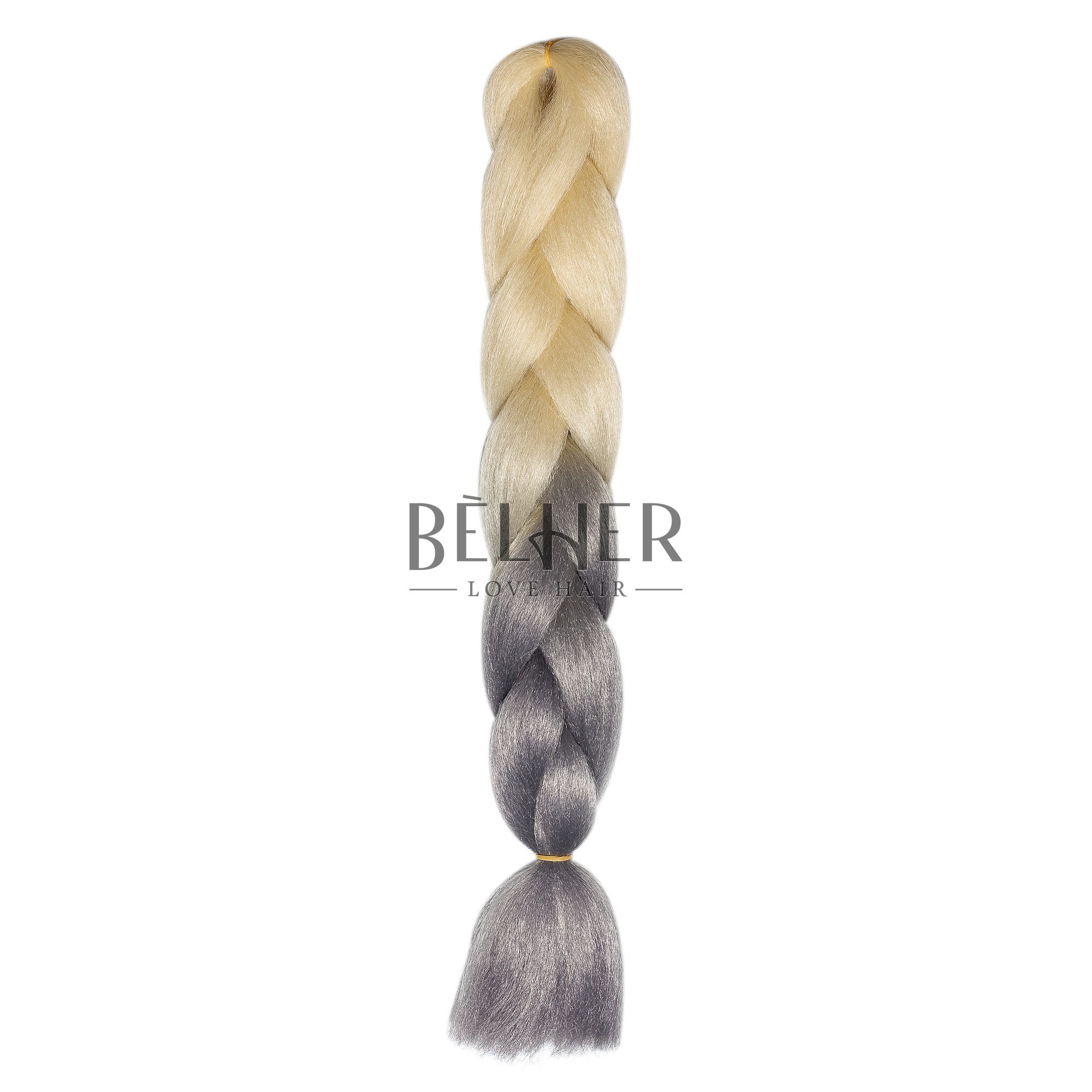 Par jumbo ombre blond/gri