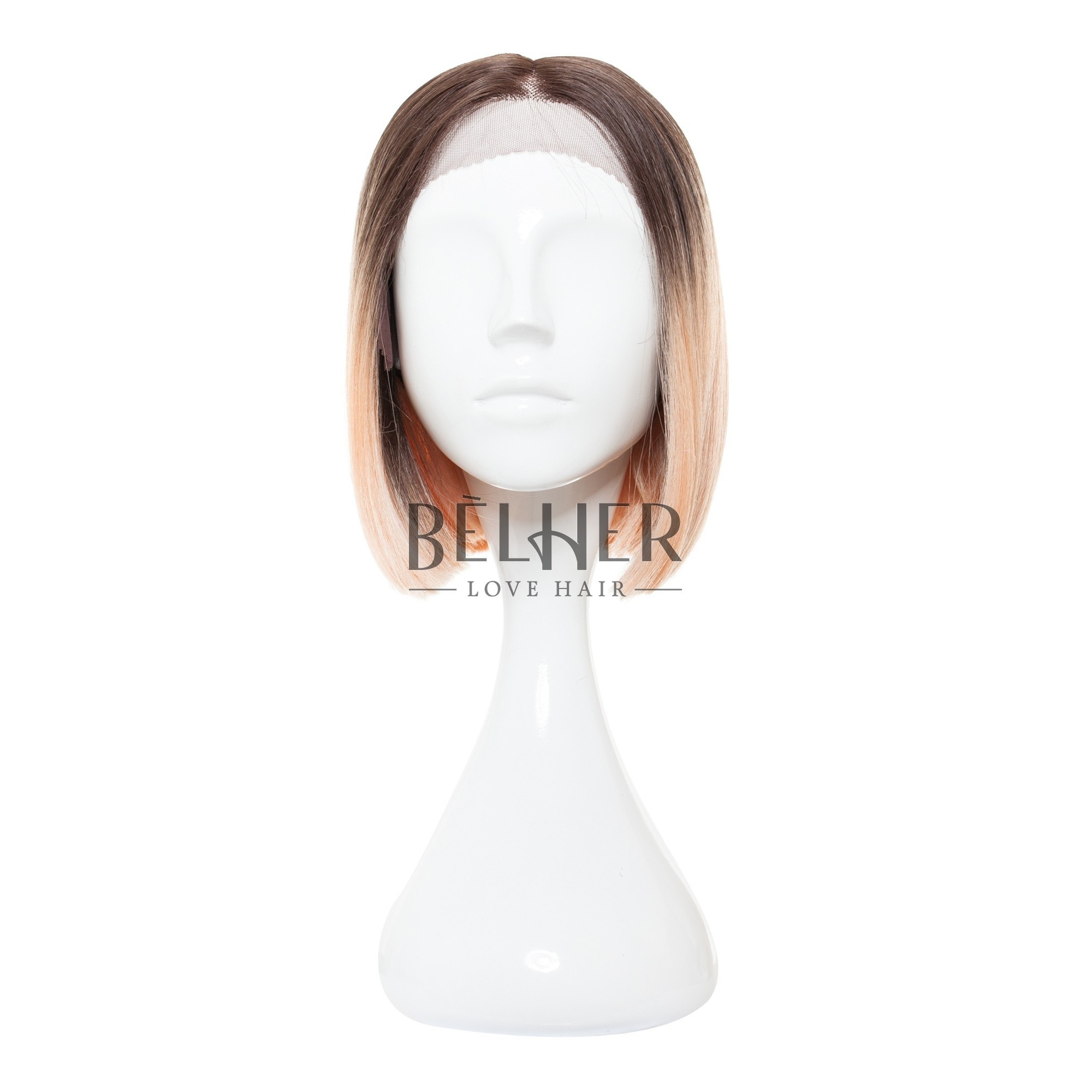 Peruca celine ombre roz pastel