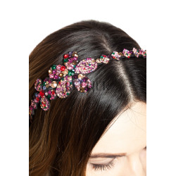 Bentita Ocazie 2 Flori Cristale Multicolor Bentita Ocazie 2 Flori Cristale Multicolor