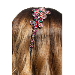 Bentita Ocazie 2 Flori Cristale Multicolor Bentita Ocazie 2 Flori Cristale Multicolor