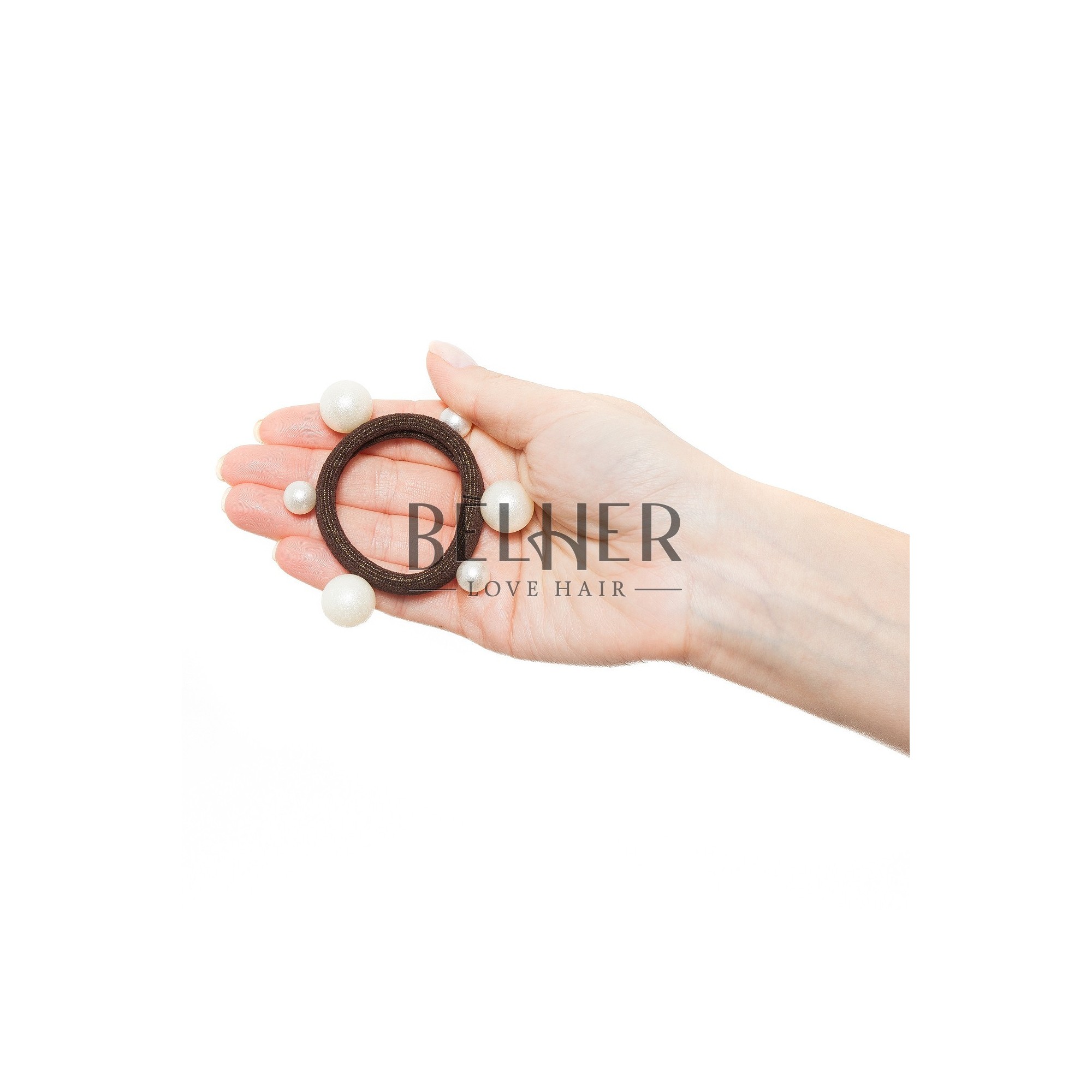 Elastic perle maro