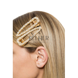 Clame Par Perle si Cristale Ascutit 8 cm Clame Par Perle si Cristale Ascutit 8 cm