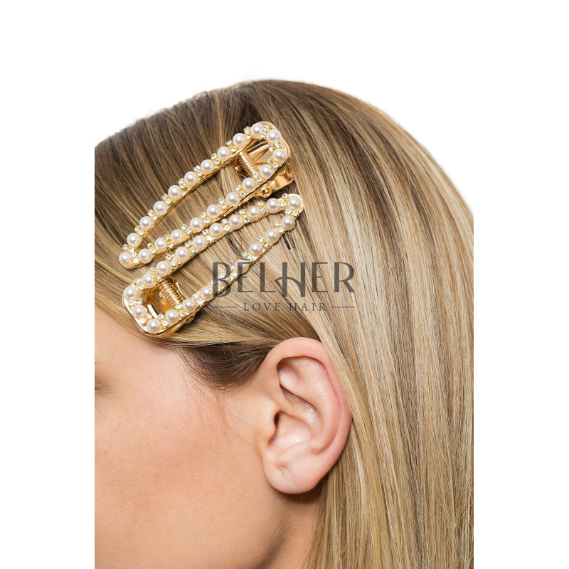 Clame Par Perle si Cristale Ascutit 8 cm Clame Par Perle si Cristale Ascutit 8 cm