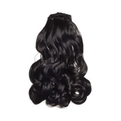 Negru Natural Extensii Clip-On