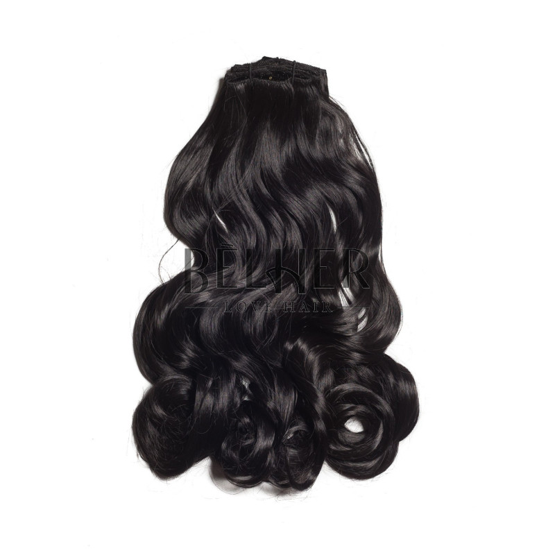 Negru Natural Extensii Clip-On Negru Natural Extensii Clip-On