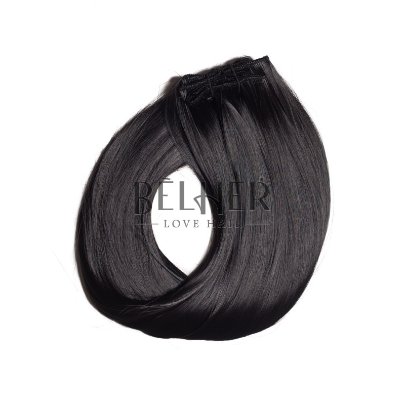 Negru Natural Extensii Clip-On