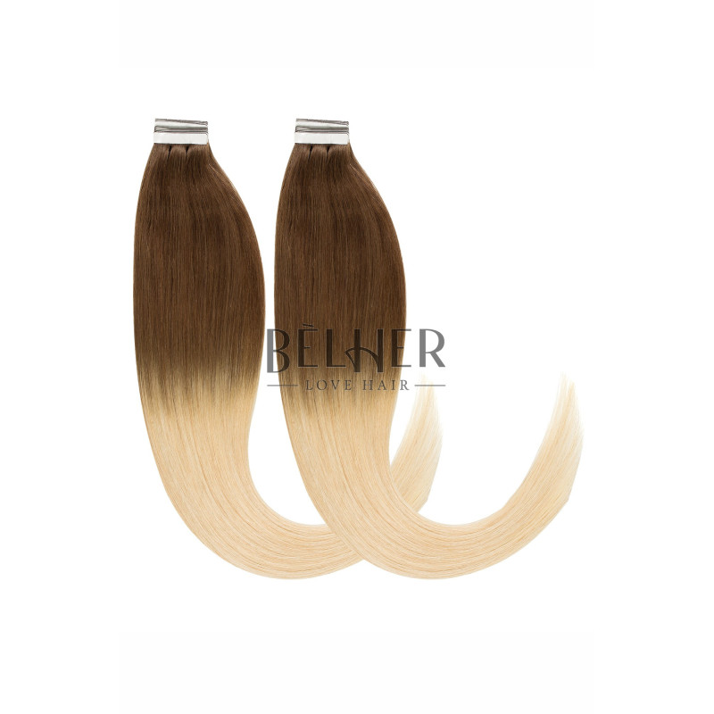 Extensii Tape-On VIP Ombre Saten Natural/Blond