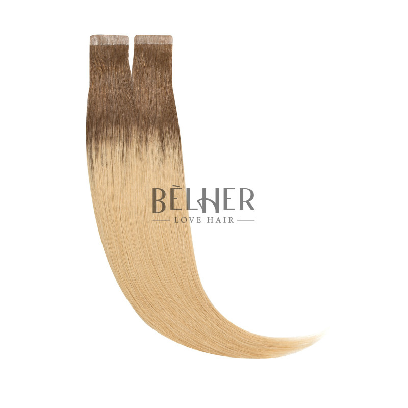 Extensii Tape-On Premium Ombre Saten Natural-Blond Extensii Tape-On Premium Ombre Saten Natural-Blond
