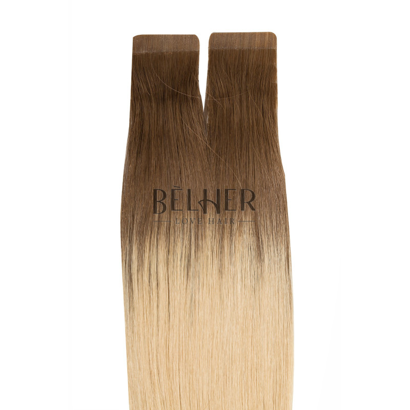 Extensii Tape-On Premium Ombre Saten Natural-Blond Extensii Tape-On Premium Ombre Saten Natural-Blond