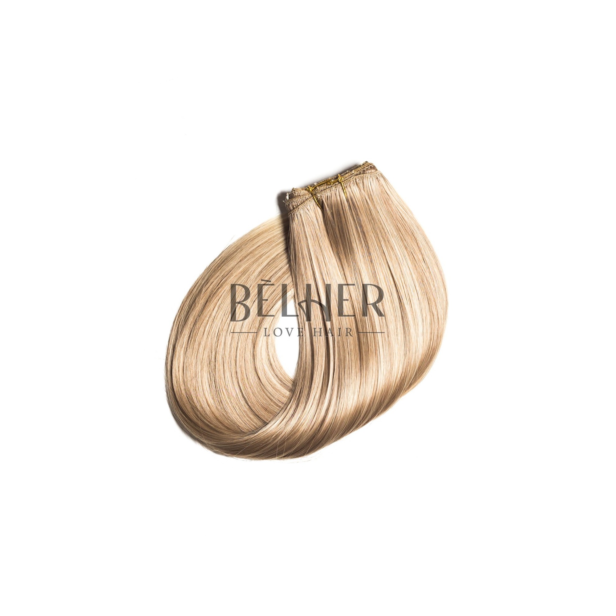 Extensii clip-on mix blond auriu