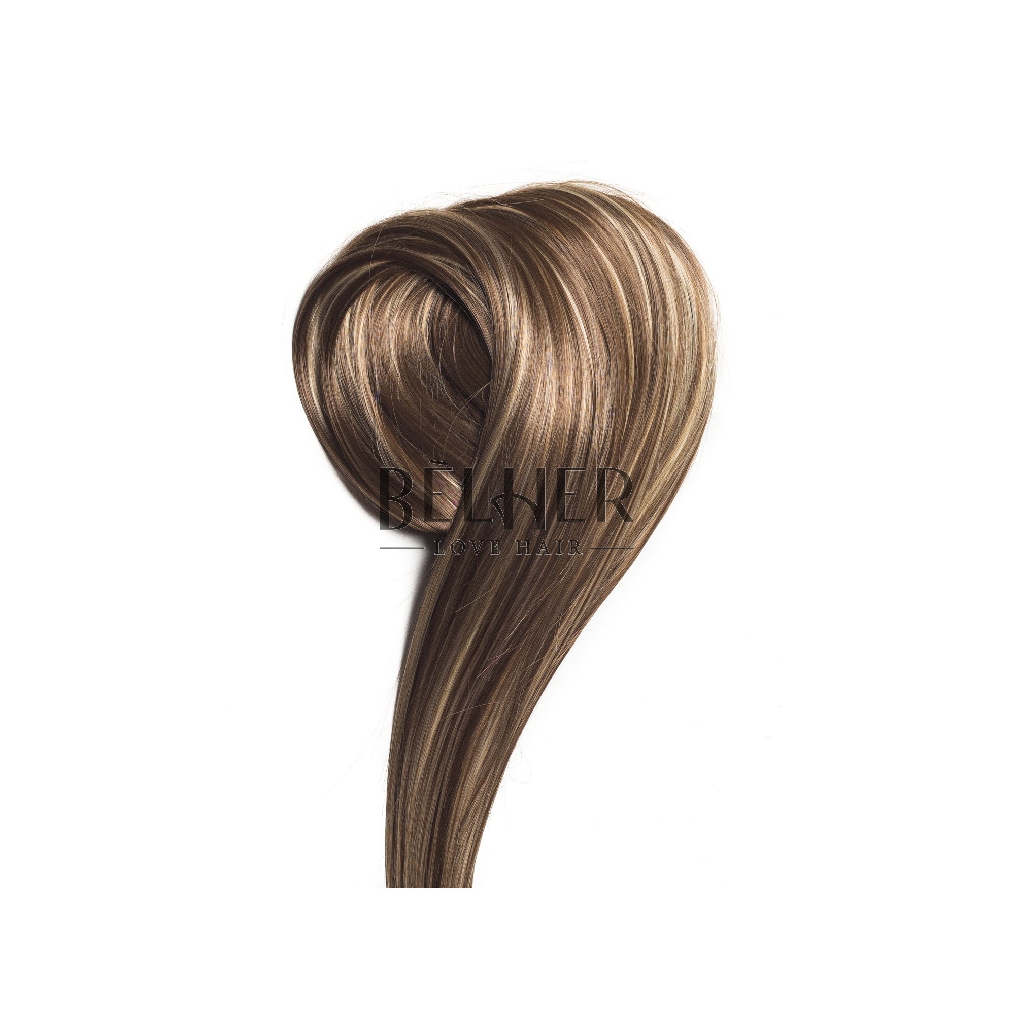Extensii De Par Sintetic Drept Lung Saten Deschis Cu Suvite Clip On