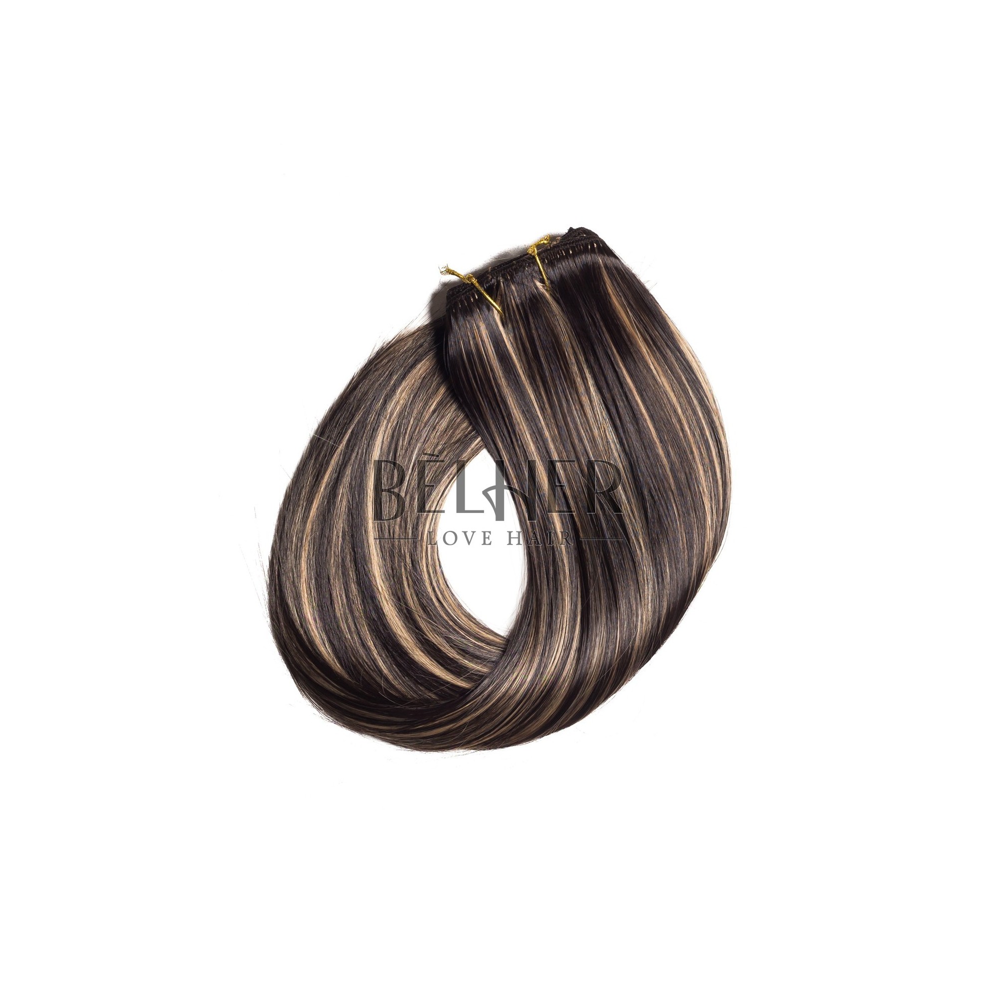 Extensii clip-on saten cu suvite