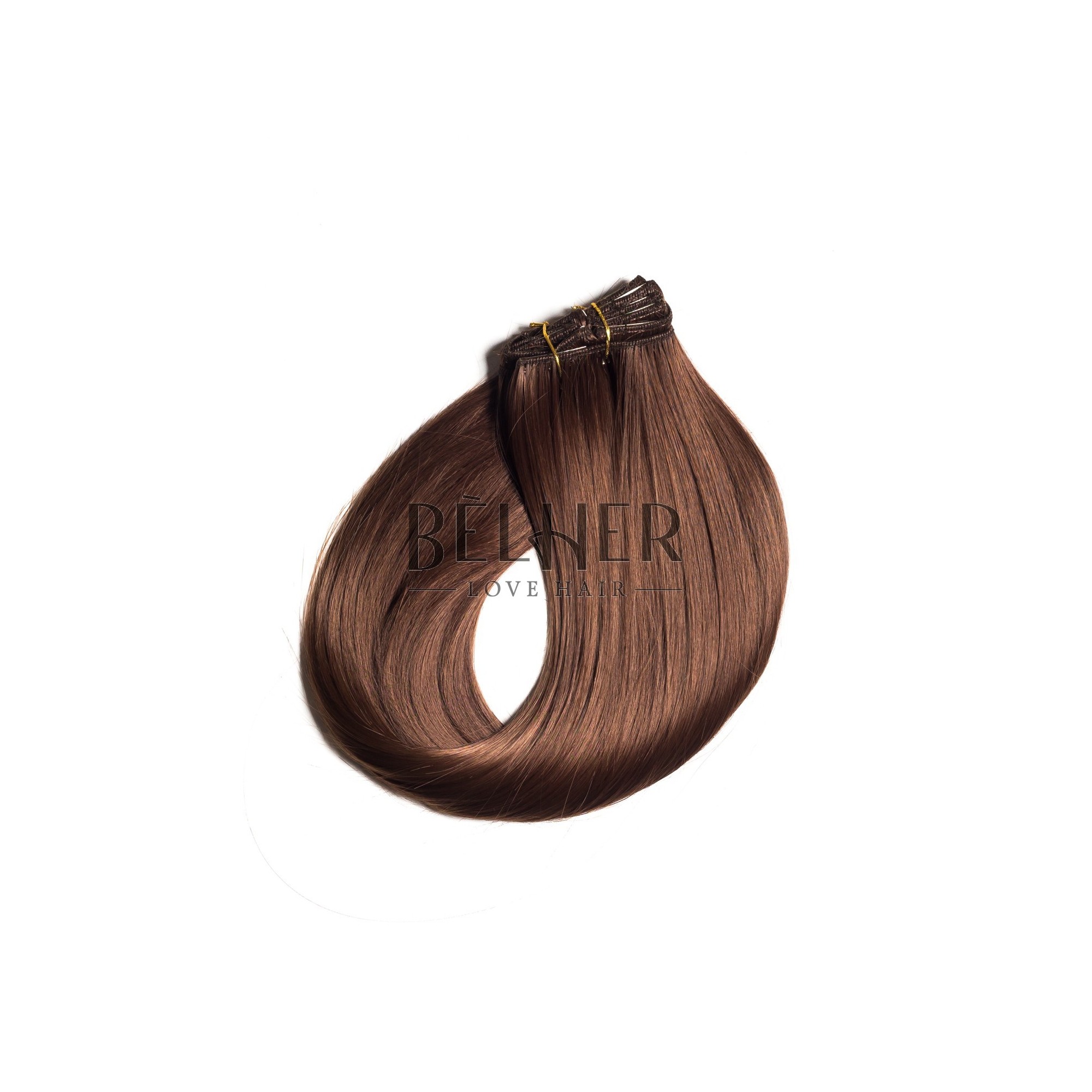 Extensii clip-on castaniu deschis