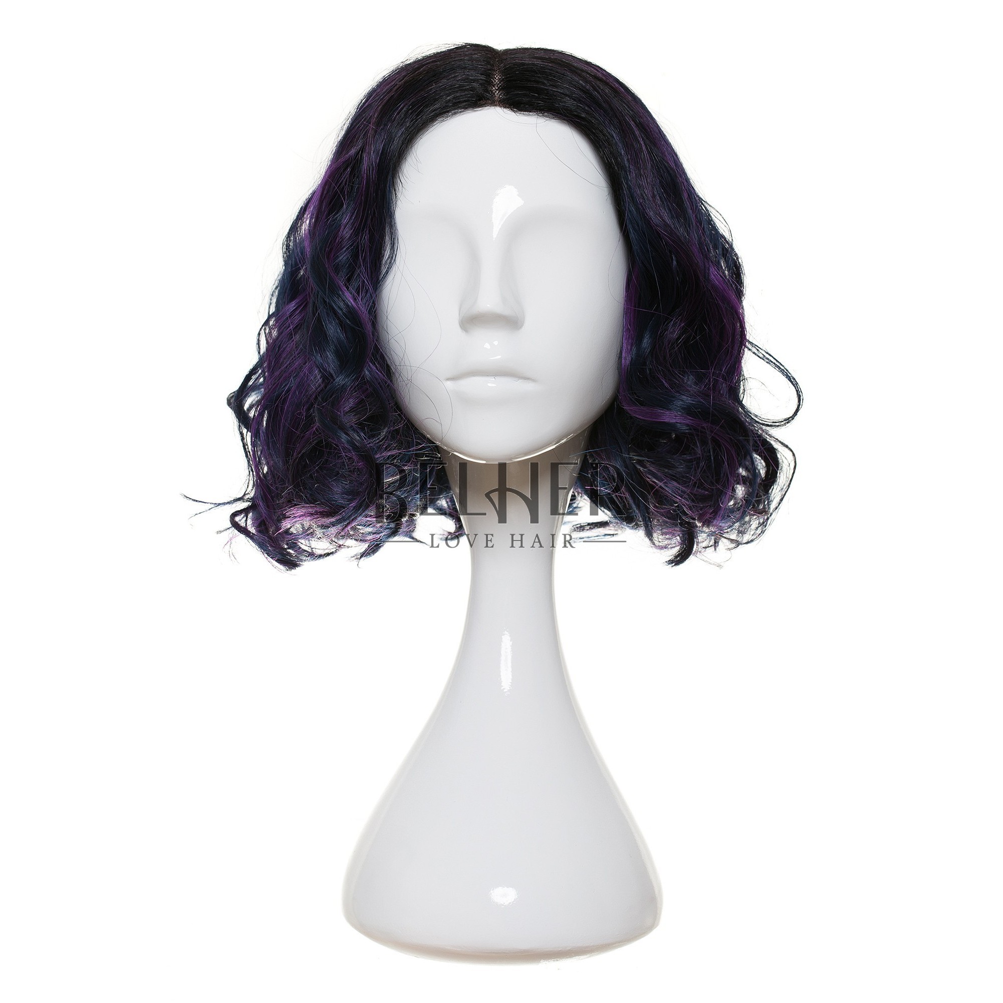 Peruca heidi ombre multicolor indigo