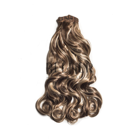 Saten Deschis Cu Suvite Extensii Clip-On