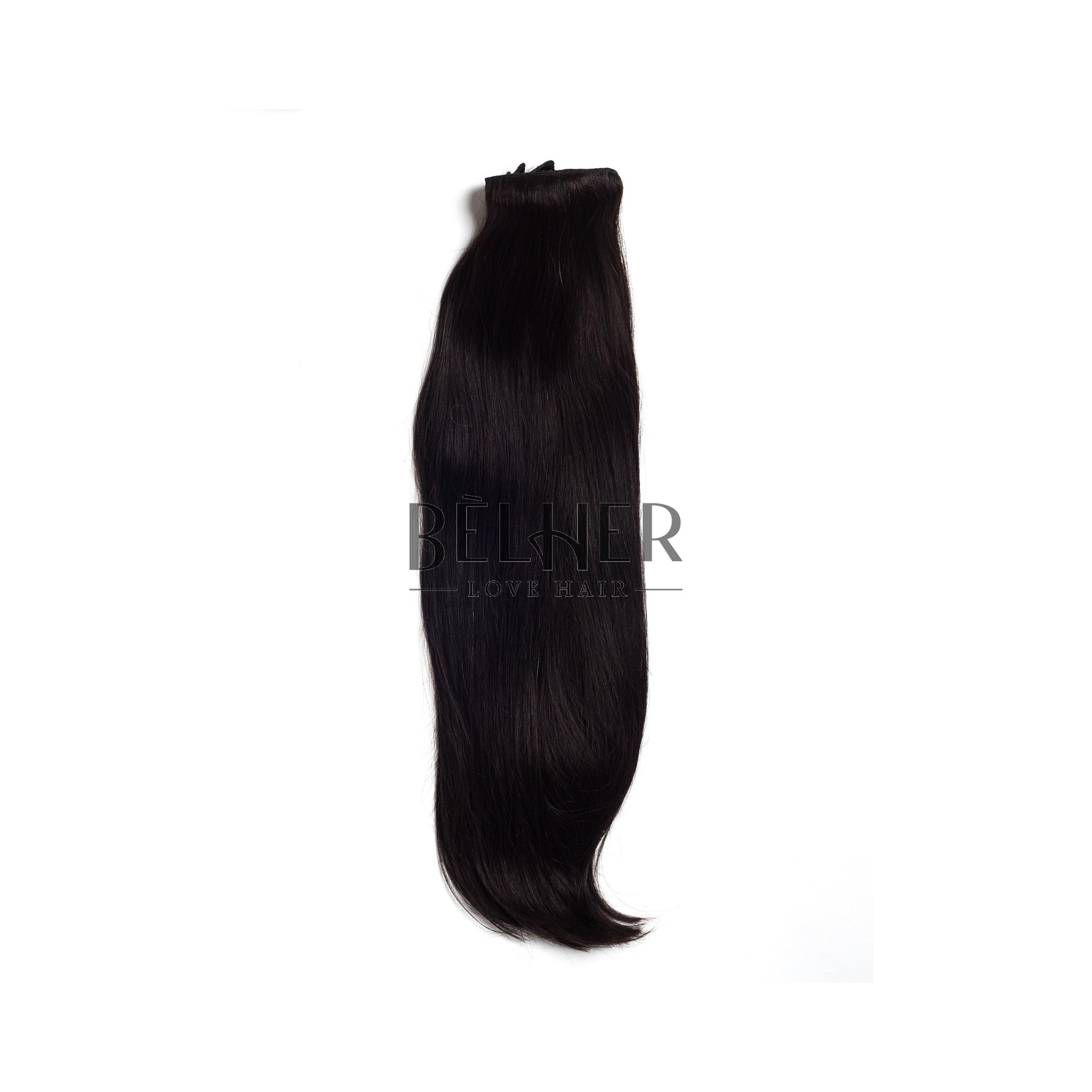 Extensii Clip-On Deluxe Negru Natural
