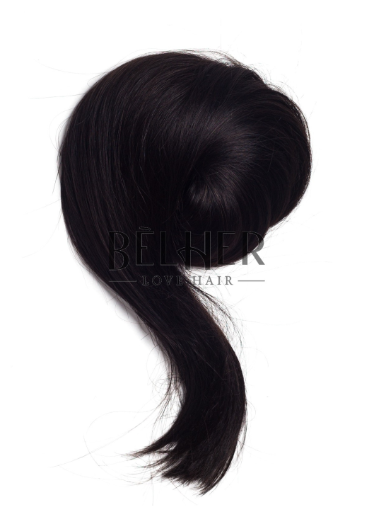 Negru Natural Clip-On Deluxe