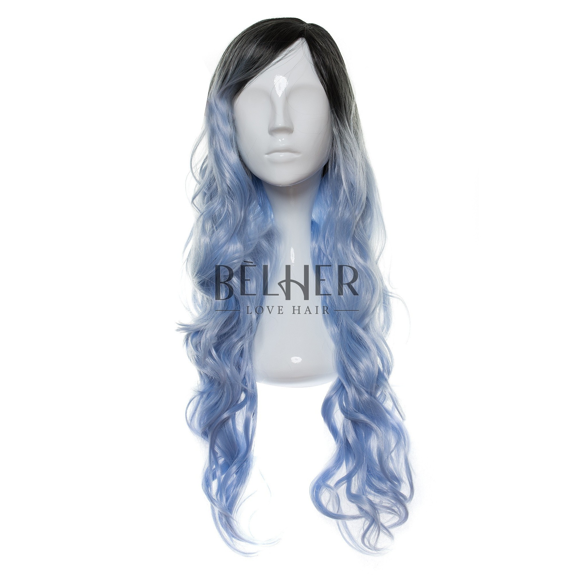 Peruca selena ombre blue