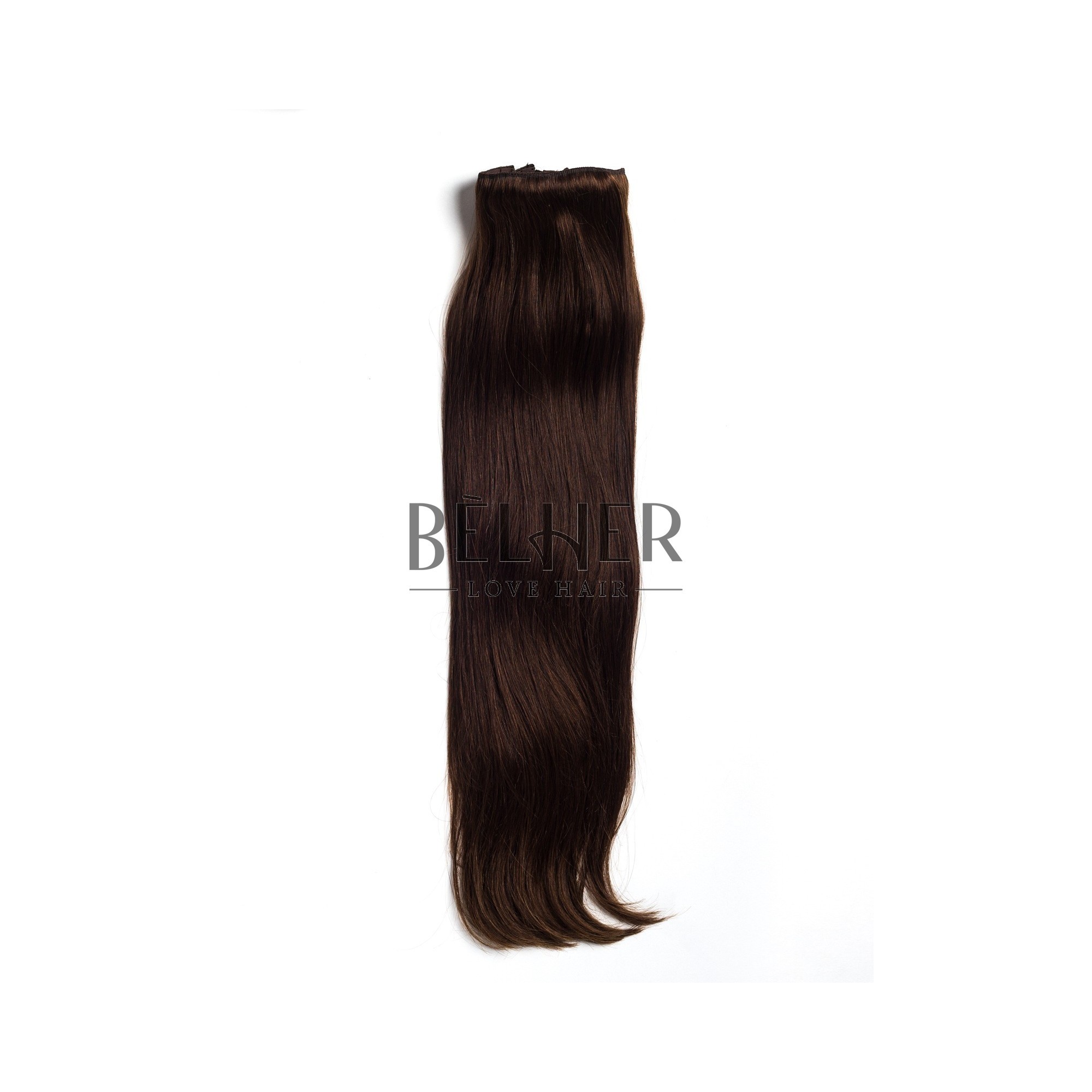 Extensii clip-on deluxe ciocolatiu